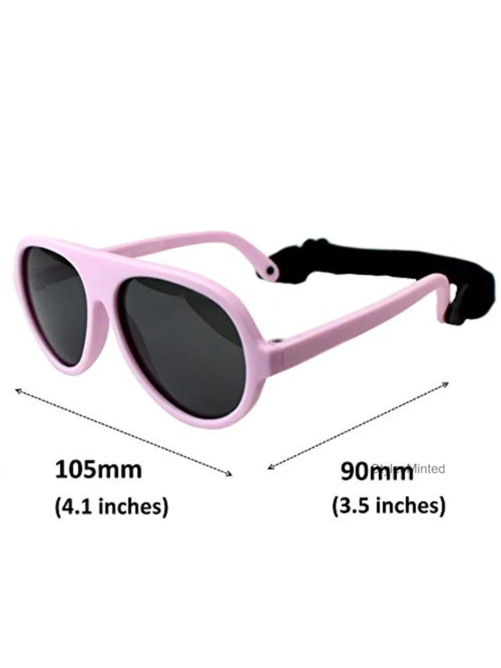 2 Pack Infant Sunglasses, Aviator Style, UV Protection, Polarized
